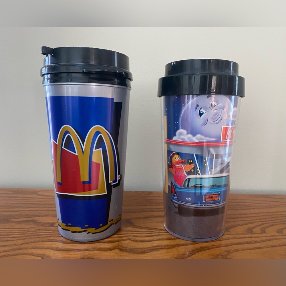 McDonald’s 16 oz Travel Tumblers (set of 2) NWOT